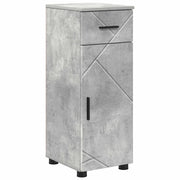 Mobile da Bagno | Armadio da bagno con cassetto Grigio cemento 30 x 35 x 80 cm