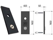 PLACCA ESTERNA DI SICUREZZA 0479- per B551.0810.0200 sporg. mm.5,5 (0479.0030.W000) - 1 pezzi PREFER