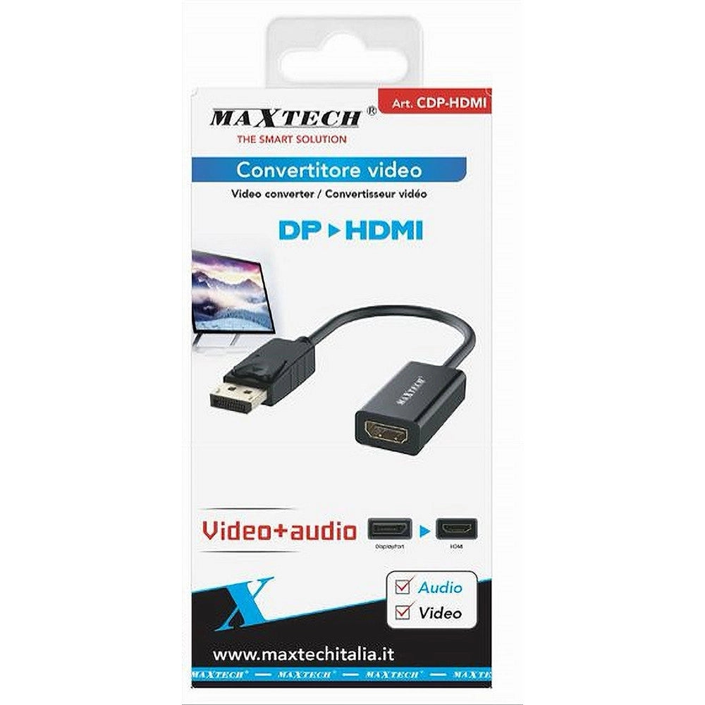 Trade Shop - Convertitore Video Audio Adattatore Displayport Maschio A Hdmi Femmina Cdp-hdmi -