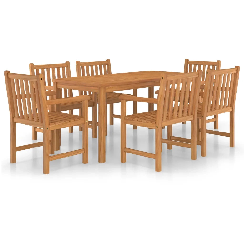 Set da pranzo da giardino 7 pz 160x80 cm in legno massello di teak 3059940