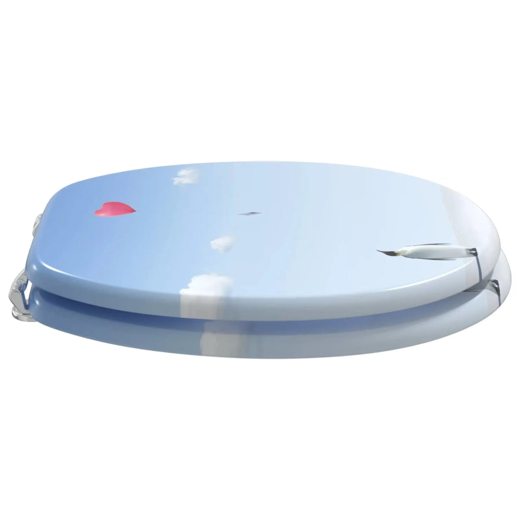 Sedile per toilette con chiusura morbida Blu 44 x 38 cm CFW5301295