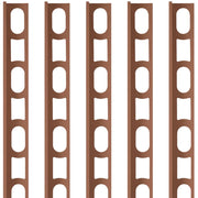Profili in alluminio verniciato colore cioccolato 144 a l per finitura parete proangle *** pezzi 5 pz, confezione 1