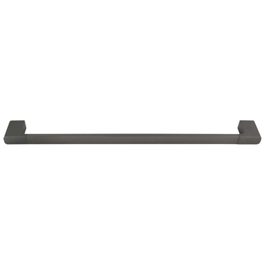 Trade Shop - Porta Asciugamano Lungo 60cm A Parete Stilizzato Acciaio Grigio Accessorio Bagno 87944 -