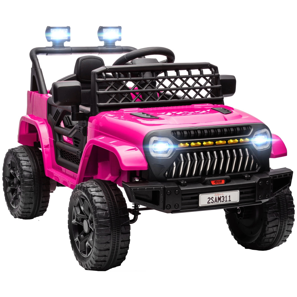 Auto elettrica per bambini telecomando 2.4Ghz 4x4 ¨C zephmum ¨C nero