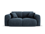 Cosmopolitan Design - Divano "Nolio" 2 posti in ciniglia blu reale 