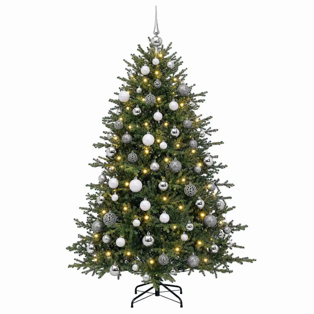 Albero di Natale artificiale con palline 240 cm 300 LED 3467239