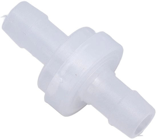 Valvola di ritorno singola 7,9mm - PP plastica - resistente alla corrosione - alta temperatura - alta pressione - valvola di stop per acqua