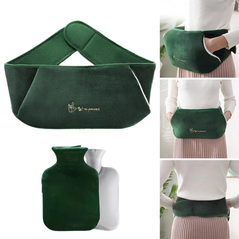 Borsa termica per borsa dell'acqua calda ¨C zephmum ¨C 1000ml, morbida, con cintura