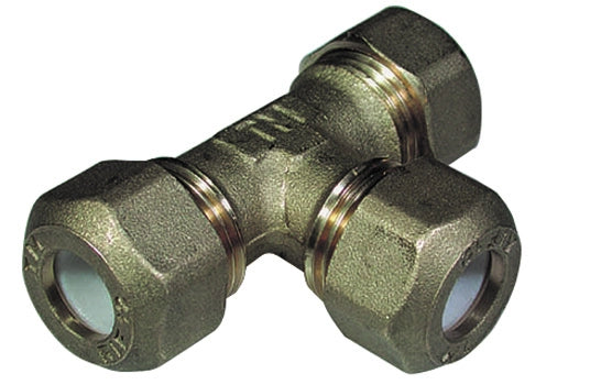 TEE CON TRE DADI PER RAME CON OGIVA TEFLON TIEMME- 1/2 x 12R- TIEMM- pezzi 1