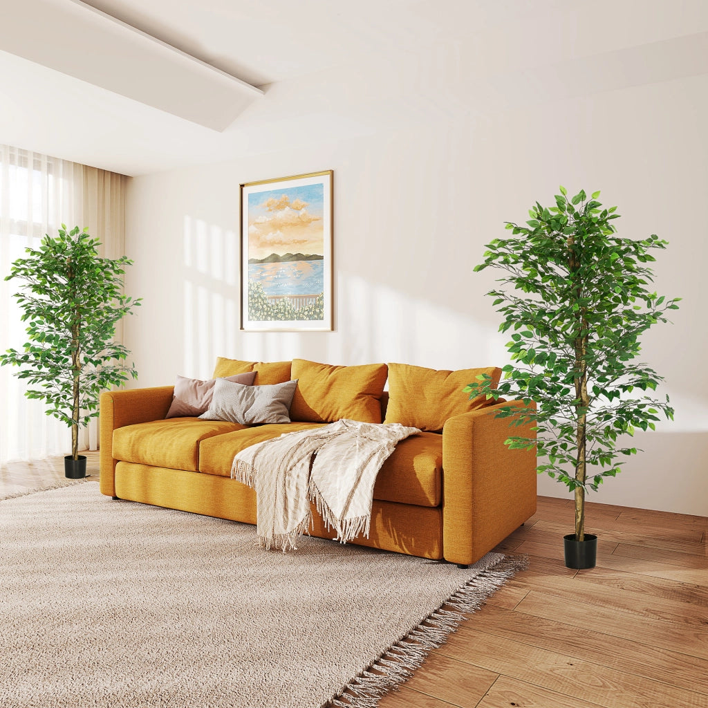 Piante Finti Ficus ¨C zephmum ¨C Verde 180 cm con Vaso