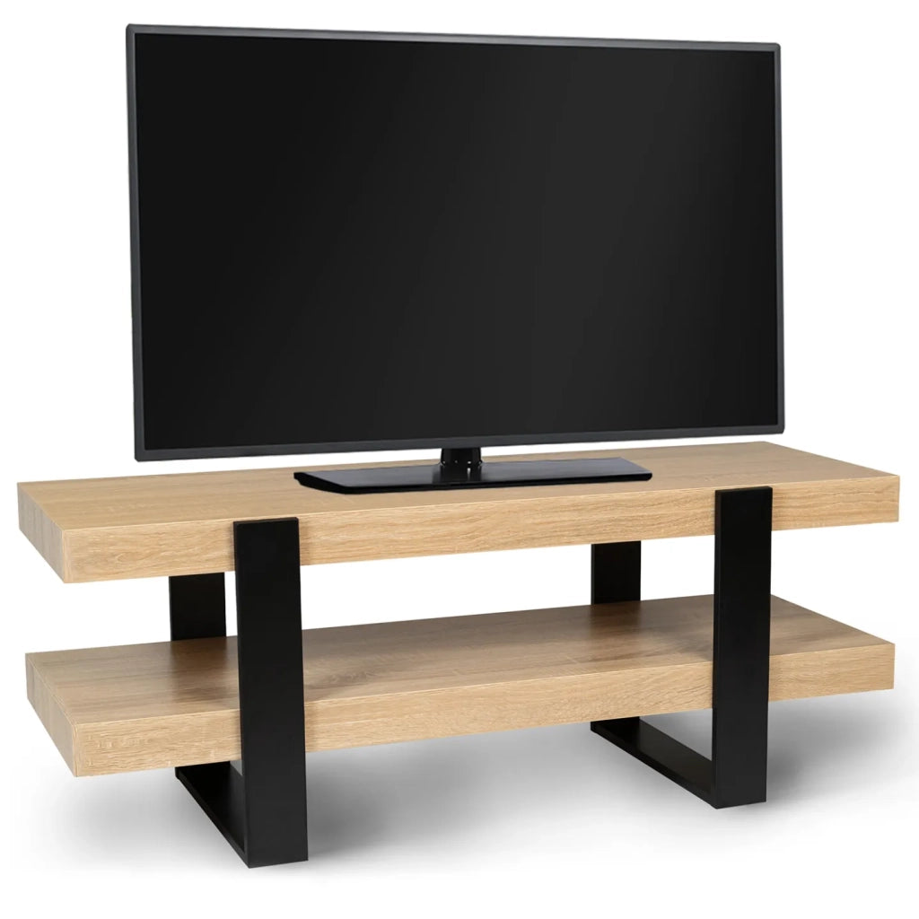 IDMarket - Porta TV doppio PHOENIX legno nero