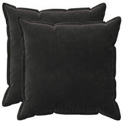 Cuscino con cuscino HOUTEN 2 pz Nero Velluto 935965