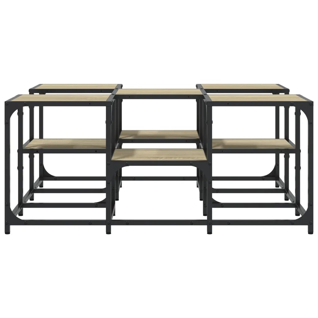 Tavolino da Salotto-Tavolino da soggiorno-Tavolo Rovere Sonoma 91x91x40 cm Legno Multistrato