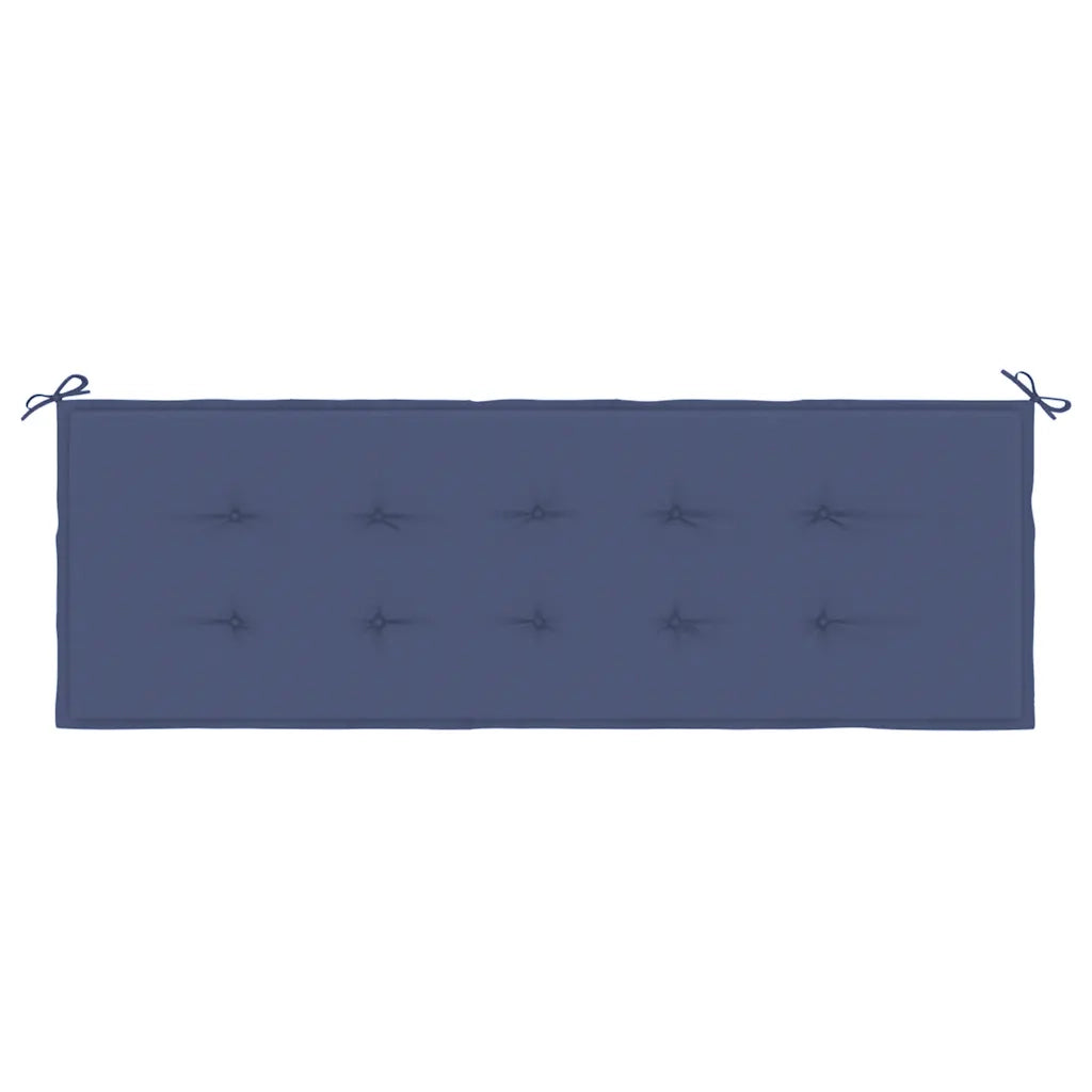 Cuscino Panca da Giardino Blu Marino 150x50x4 cm Tessuto Oxford