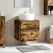 Mobile Lavabo da Parete Rovere Fumo 49,5 x 44,5 x 66 cm 890314