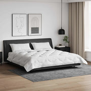 vidaXL Piumone con cuscino 3 pcs Bianco 240 x 220 cm Microfibra