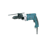 Makita HP2071J Trapano a Percussione 1010 W 2 Velocita' 2900 rpm Senza Chiave colore Nero Blu Argento