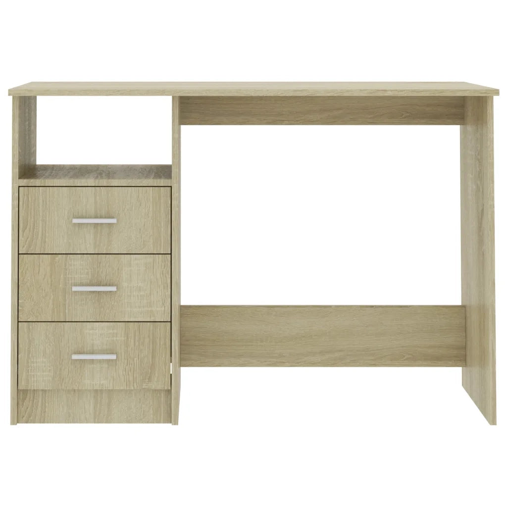 Scrivania con Cassetti Rovere Sonoma 110x50x76 cm in Truciolato cod mxl 64129