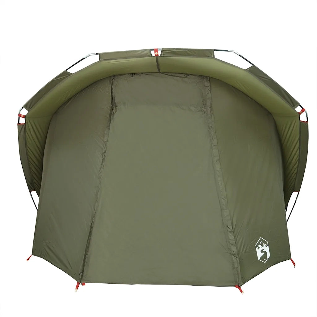 Tenda da Pesca per 4 Persone-Tenda da campeggio Verde Oliva Impermeabile 631827