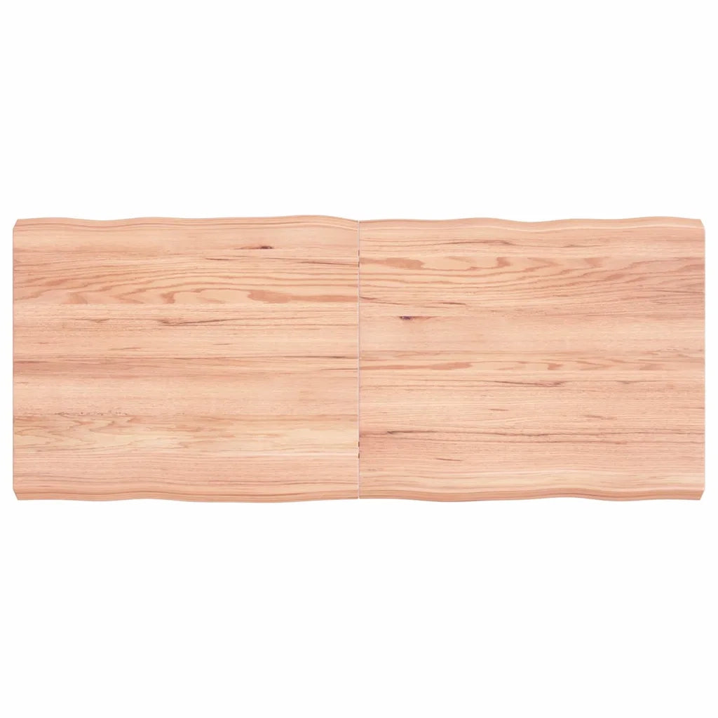 Piano Tavolo Marrone Chiaro 120x50x(2-6) cm Rovere Non Trattatocod mxl 71693