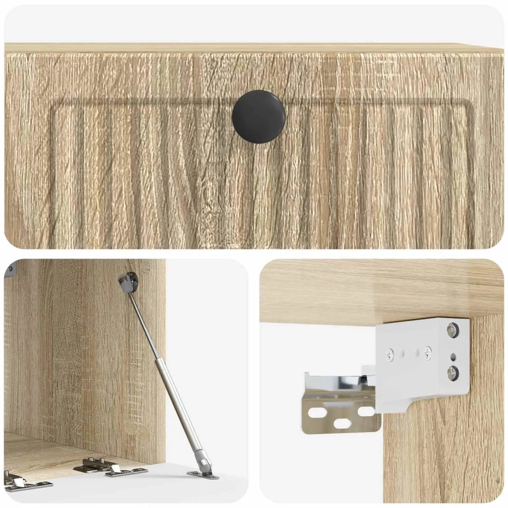 Mobile Porta TV da Muro Rovere Sonoma 59,5 x 41 x 30 cm