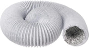 Ventilatore Adattatore in Alluminio - Adatto per Asciugatrice e Climatizzatore - 3 Metri - Bianco