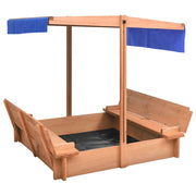 Sabbiera con Tetto in Legno di Abete 112x112x112 cmcod mxl 103085