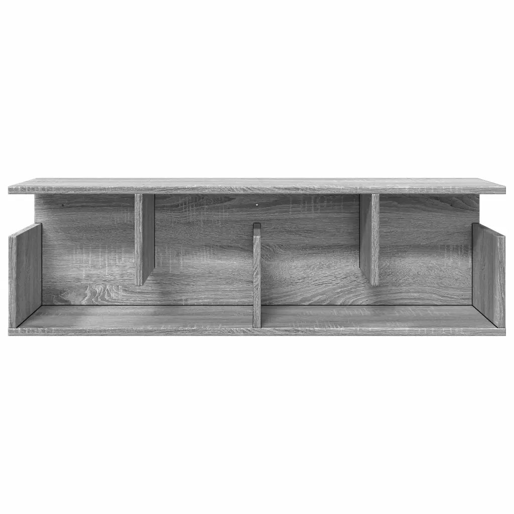 Mobile a Parete 100x20x30 cm Grigio Sonoma in Legno Multistrato 854846