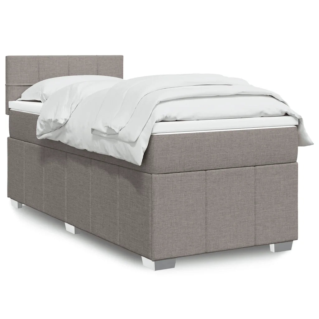 Giroletto a Molle con Materasso Tortora 80x200 cm inTessuto 3286899