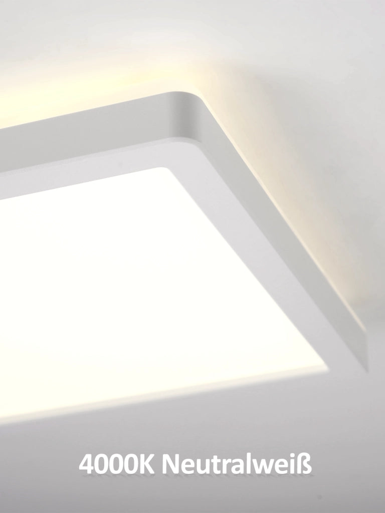 ZMH Lampada da Soffitto LED con Sensore di Movimento 24W 4000K Radar Sensore Crepuscolare Angolo 120¡ã per Corridoio