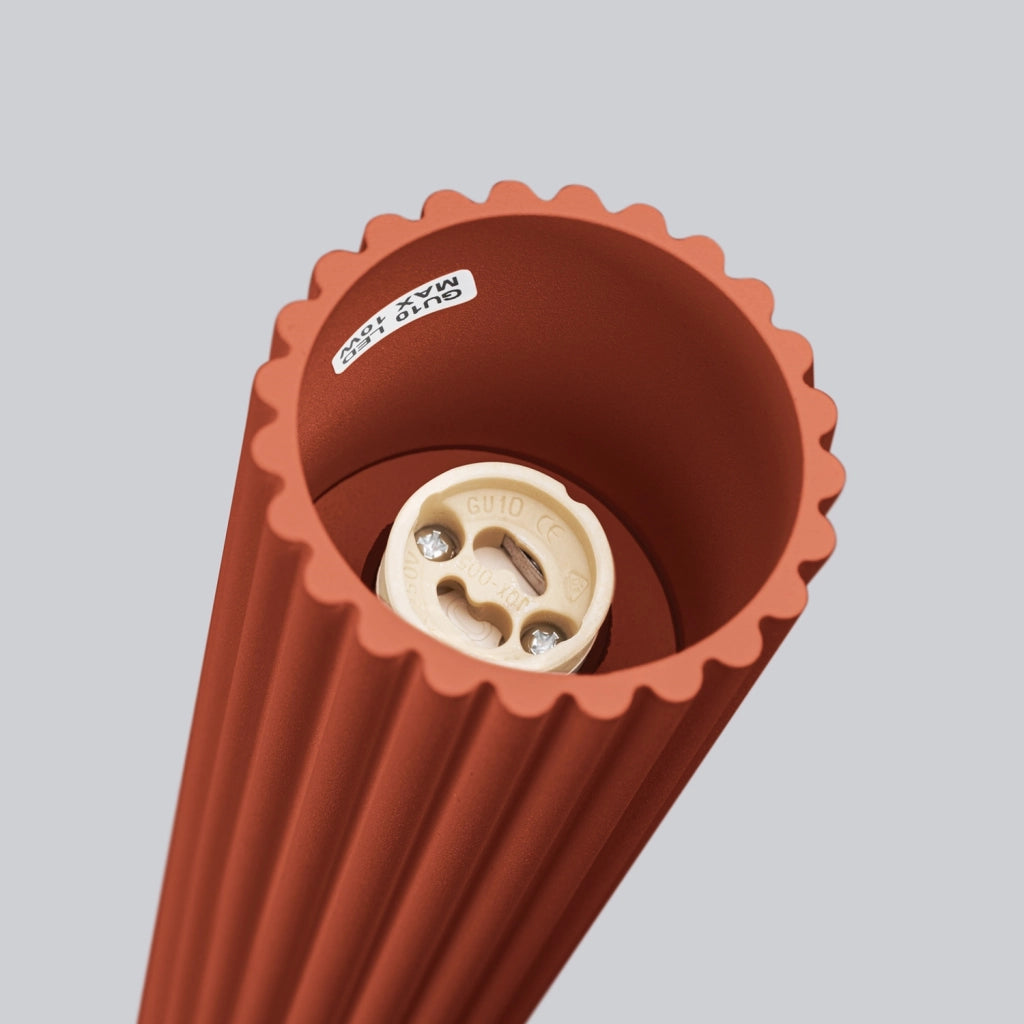 Spot soffitto GRAVIO Pure Lume rosso ocra tondo 40cm GU10