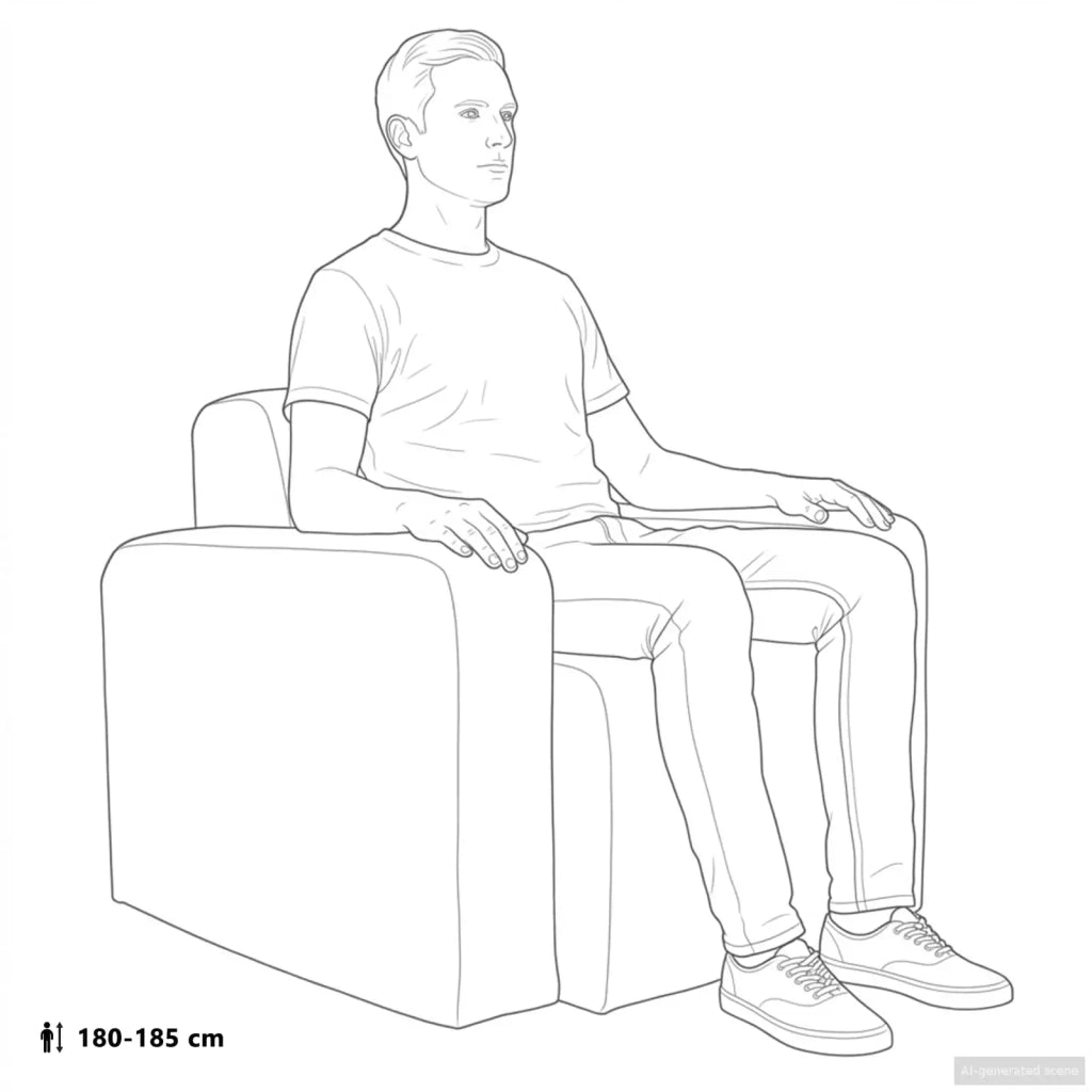 Poltrona-Divano Sedia-Poltroncina Grigio Scuro Tessuto 673781