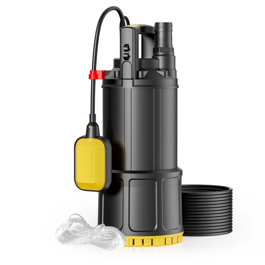 Pompa sommersa, 1000W 5500 l/h, prevalenza 30 m, Elettropompa a immersione per pozzi e cisterne