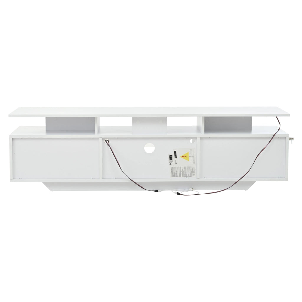 Mobile porta tv bianco 160 cm con illuminazione a diodi