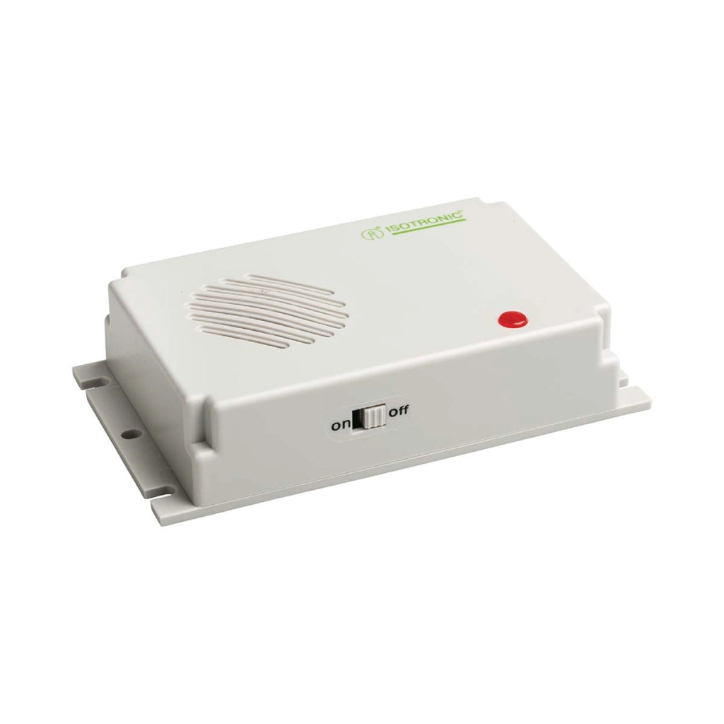 Repulsore a ultrasuoni 78dB 12-24 kHz con interruttore e indicatore luminoso Bianco Isotronic