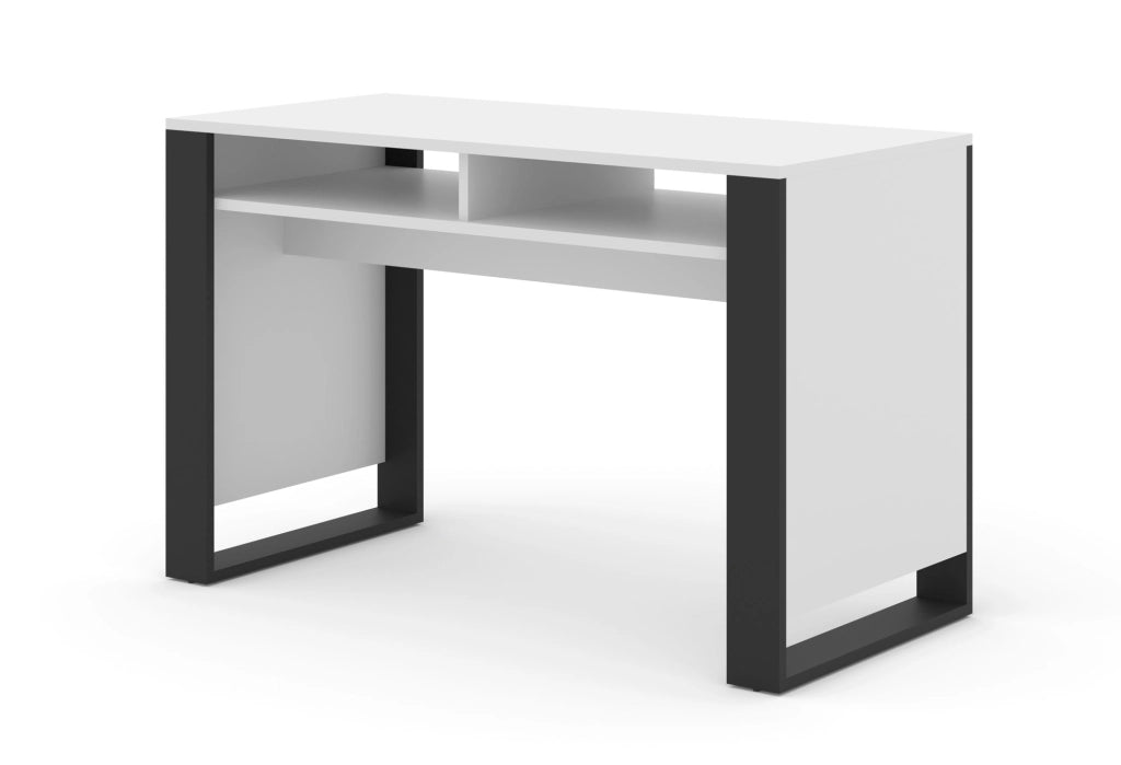 SCRIVANIA MONDI BIANCO OPACO NERO OPACO