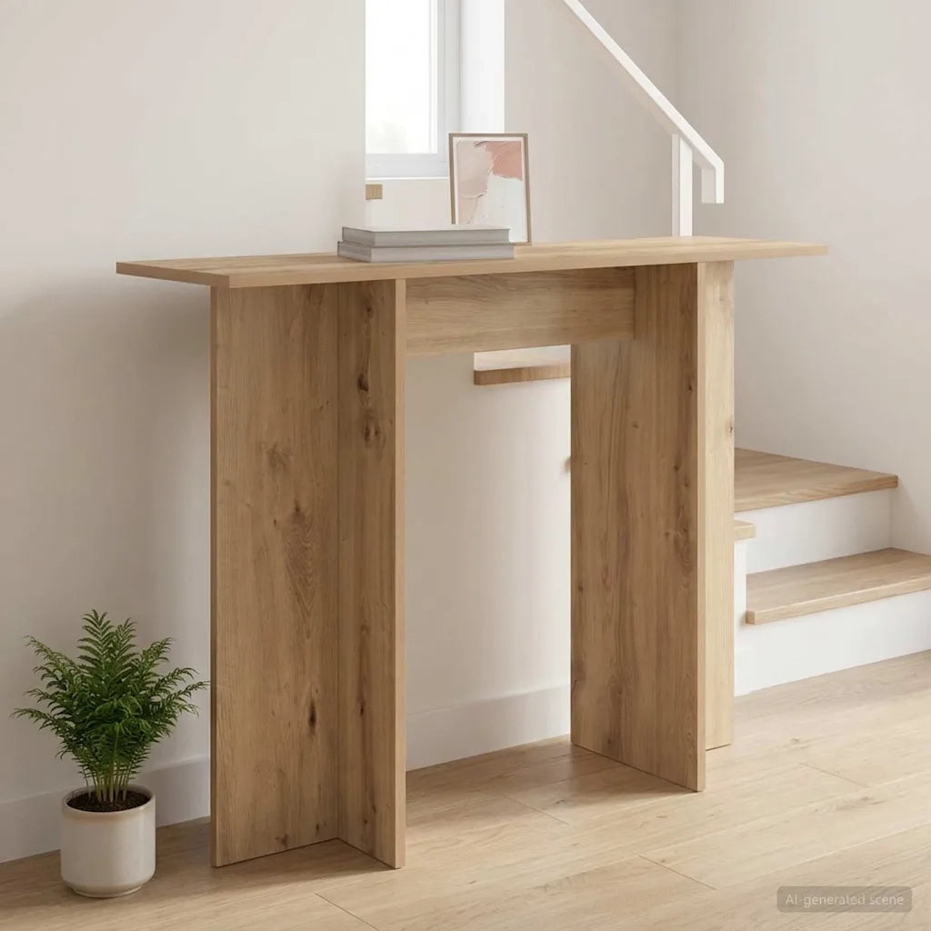 Tavolo consolle Rovere Artigianale 100 x 30 x 75 cm 8001174