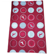 Trade Shop - Tovaglia 6 Persone Rosso Renna Pois Christmas Tavola Natale 130x170cm Natalizia -