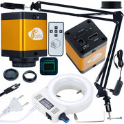 Set Braccio Regolabile per Microscopio Digitale ODM-180X 50mm con Illuminatore 32xLED e Camera PEGASUS Pro KMPP-HDMI-TF