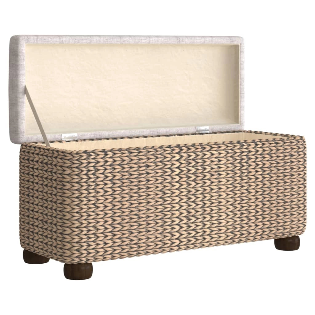 Panca contenitore con cuscino grigio 69 cm design distaff 02_0010802