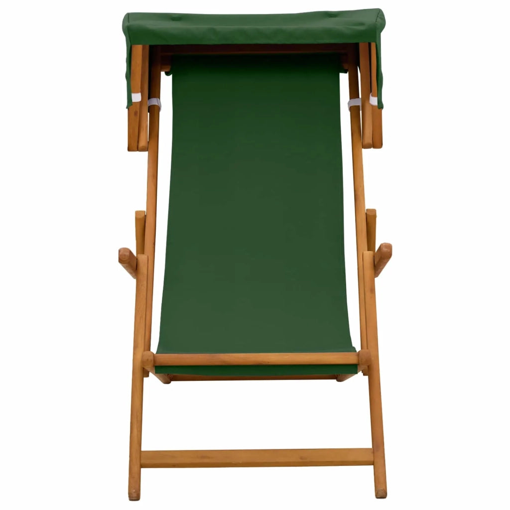 Lettino 2 pcs 3 Posizione Legno di Eucalipto Massello Verde 3407812