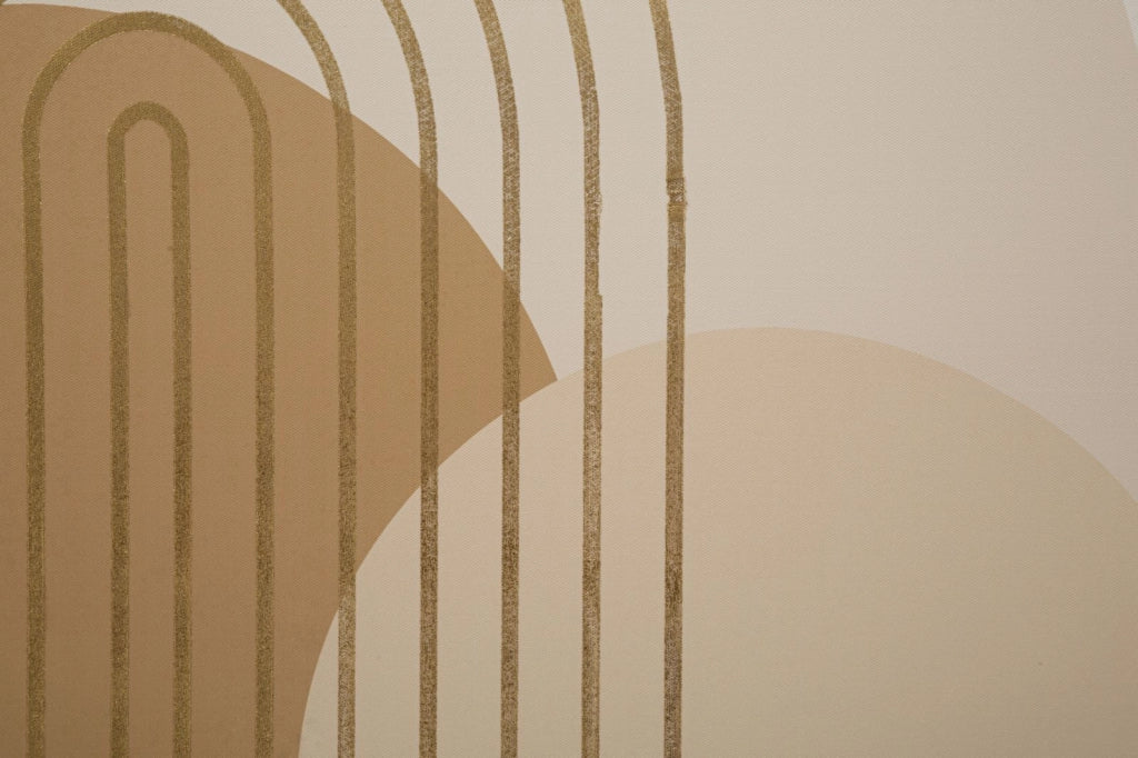 Quadro moderno, stampa dipinta oro 80x3x120cm Shine B