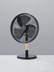 VIKING VENTILATORE DA APPOGGIO NERO E LEGNO CON INTERRUTTORE 3 VELOCITA' OSCILLANTE  H. 57CM D. 35CM
