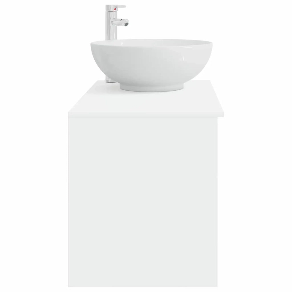 Set di mobili per il bagno 2 pcs Bianco Legno ingegnerizzato 3403912