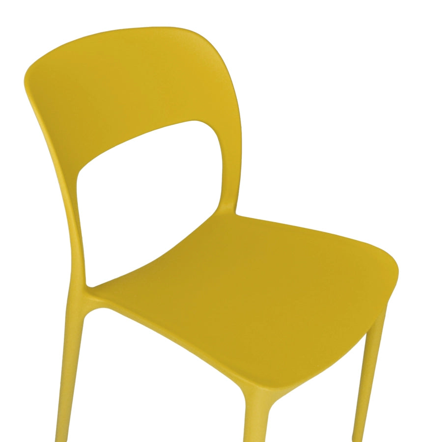 Set da 2 sedie impilabili in polipropilene giallo senape - Maya - SD32MAPP