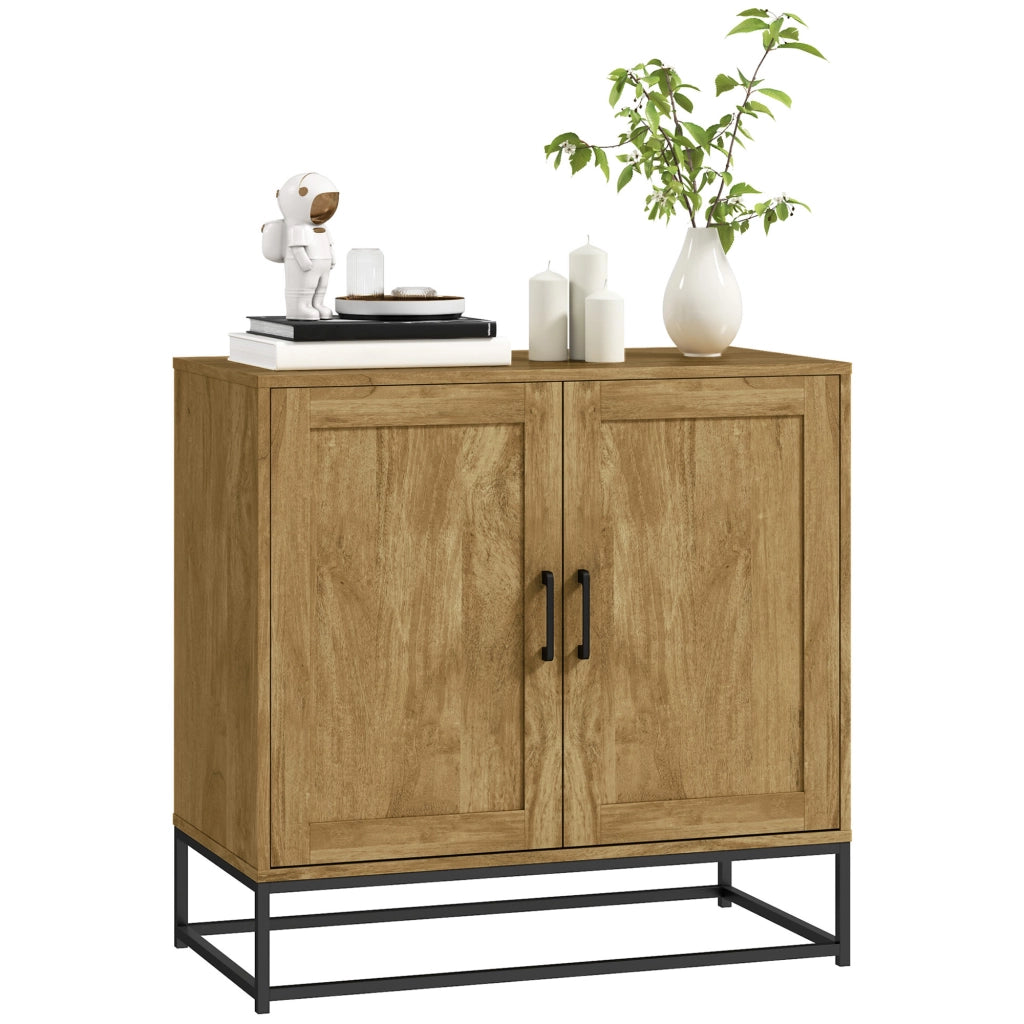 Buffet armadio 2 ante ¨C zephmum ¨C legno naturale 80x40x78 cm