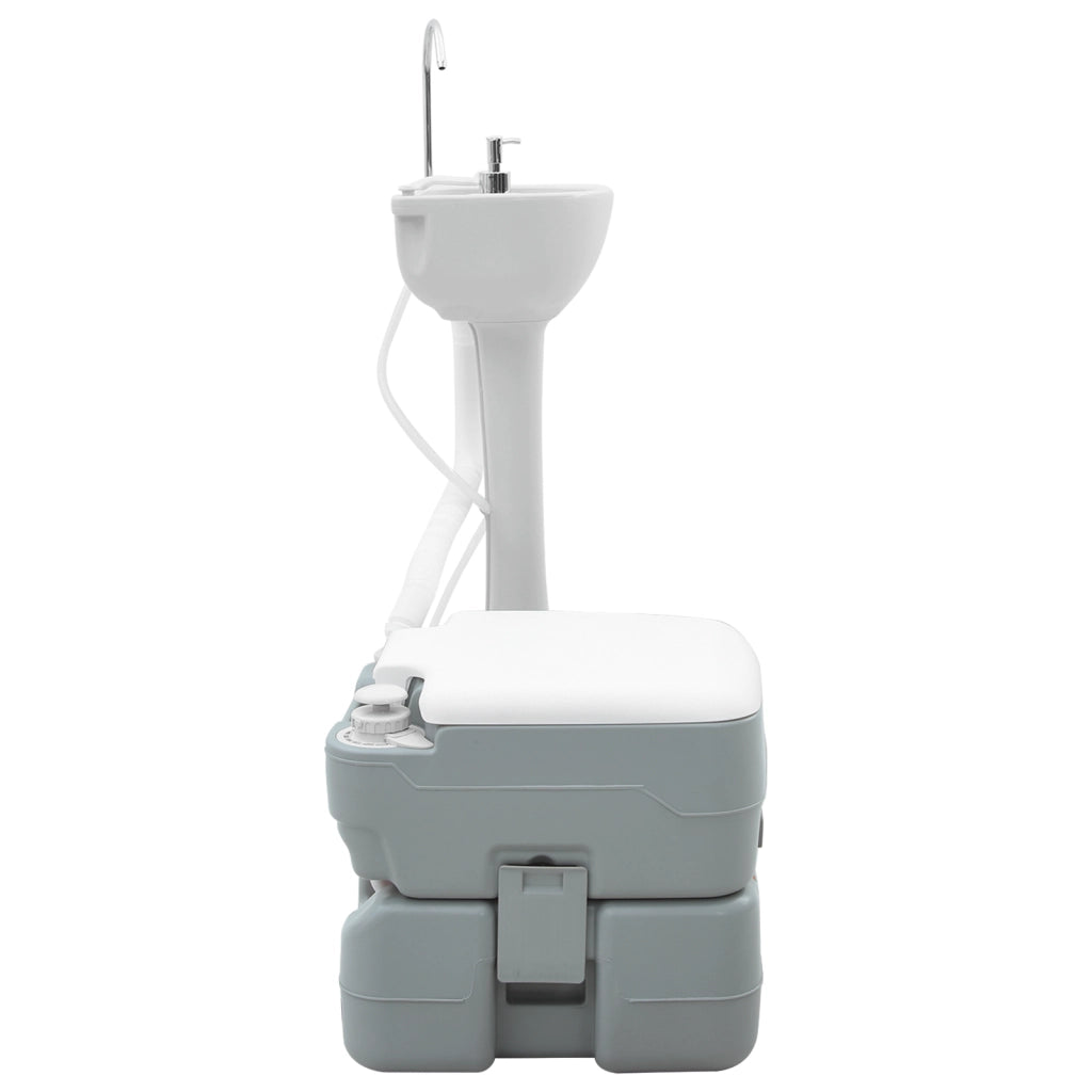 Tavolo da Campeggio  corpo grigio+coperchio bianco+grigio fresco