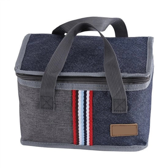 Borsa di trasporto termica portatile per picnic - isolante per pranzo - borsa per scuola/ufficio - realizzata in tessuto Oxford