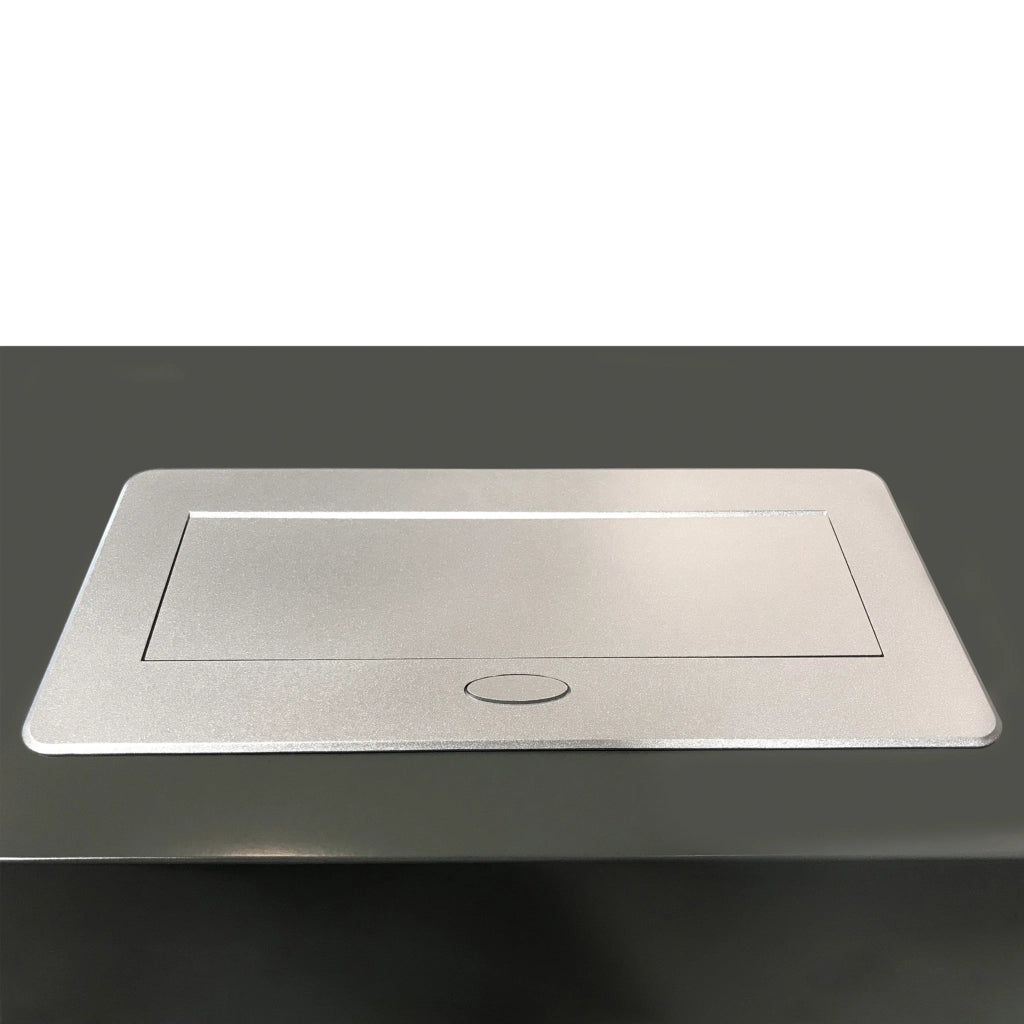 Emuca Multipresa Atom 26 Lite per scrivania, Verniciato alluminio, Zama e Acciaio e Tecnoplastica, 1 u.