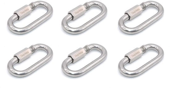 Viti M10 Clip di Blocco per Carrello - Connettore a Catena 6 Pezzi - Regolabile e Resistente
